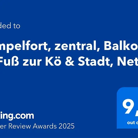 Apartment Pempelfort, Zentral, Balkon, Zu Fuss Zur Koe & Stadt, Netflix Dusseldorf